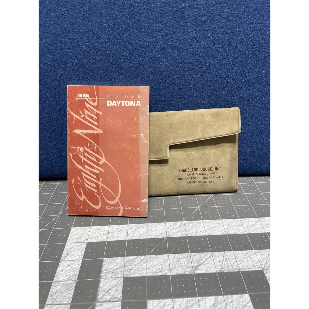 1989 Dodge DAYTONA Eighty Nine owners manual ORIGINAL literature book Case